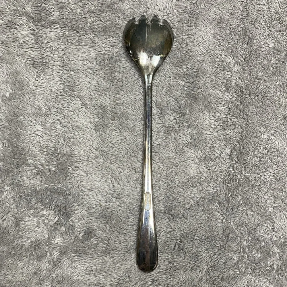 VINTAGE W.A.‎ ITALY SILVERPLATE SALAD Serving Fork Silver Plated